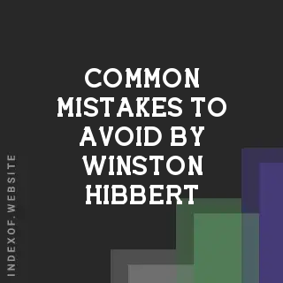 Common Mistakes to Avoid by Winston Hibbert | Indexof