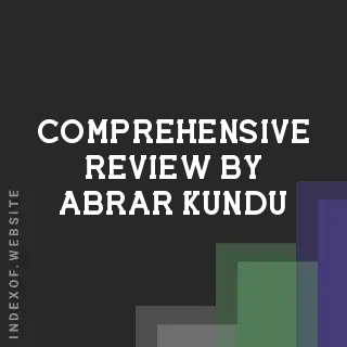 Comprehensive Review by Abrar Kundu | Indexof
