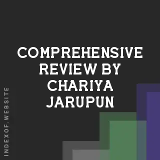 Comprehensive Review by Chariya Jarupun | Indexof