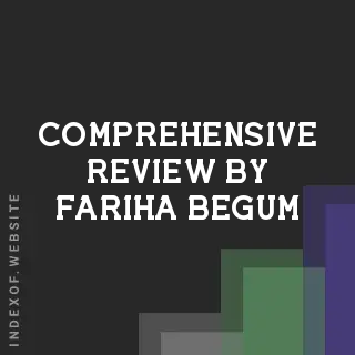 Comprehensive Review by Fariha Begum | Indexof