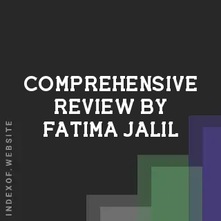 Comprehensive Review by Fatima Jalil | Indexof