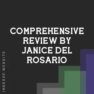 Comprehensive Review by Janice Del Rosario | Indexof