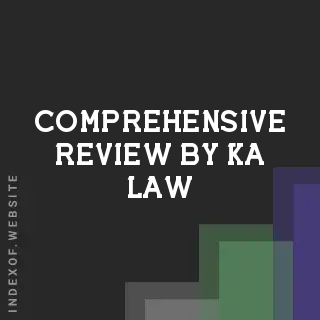 Comprehensive Review by Ka Law | Indexof