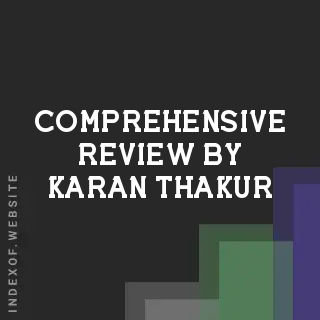 Comprehensive Review by Karan Thakur | Indexof