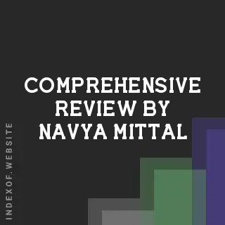 Comprehensive Review by Navya Mittal | Indexof