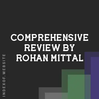 Comprehensive Review by Rohan Mittal | Indexof