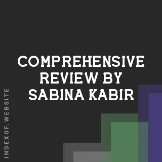 Comprehensive Review by Sabina Kabir | Indexof