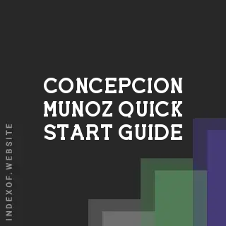 Concepcion Munoz Quick Start Guide | Indexof