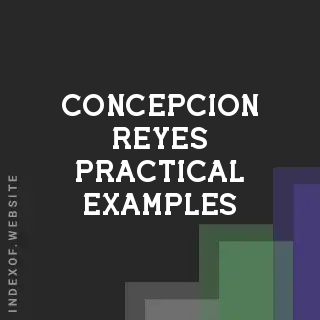 Concepcion Reyes Practical Examples | Indexof