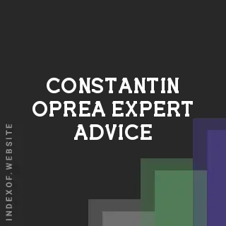 Constantin Oprea Expert Advice | Indexof