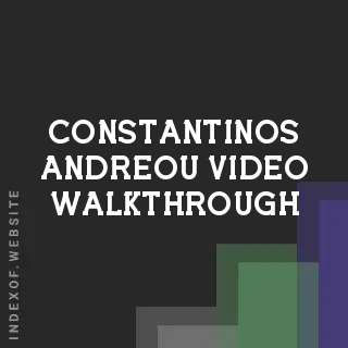 Constantinos Andreou Video Walkthrough | Indexof