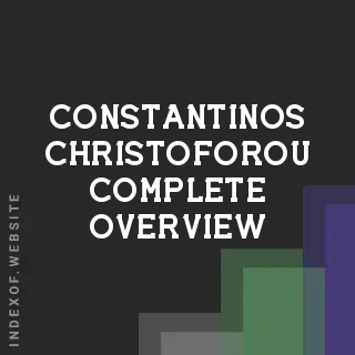 Constantinos Christoforou Complete Overview | Indexof
