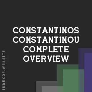 Constantinos Constantinou Complete Overview | Indexof
