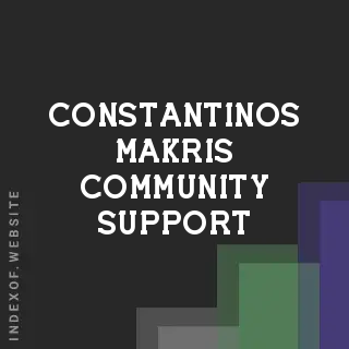 Constantinos Makris Community Support | Indexof