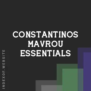 Constantinos Mavrou Essentials | Indexof