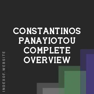 Constantinos Panayiotou Complete Overview | Indexof