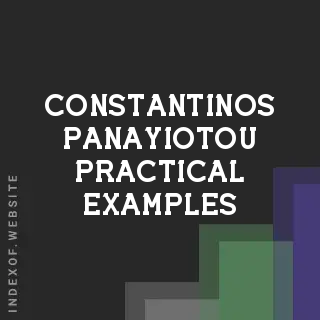 Constantinos Panayiotou Practical Examples | Indexof