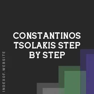 Constantinos Tsolakis Step-by-Step | Indexof