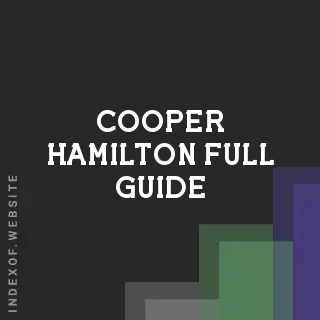 Cooper Hamilton Full Guide | Indexof