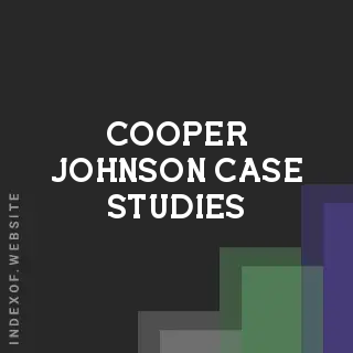 Cooper Johnson Case Studies | Indexof