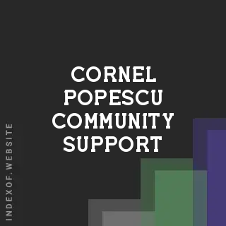 Cornel Popescu Community Support | Indexof