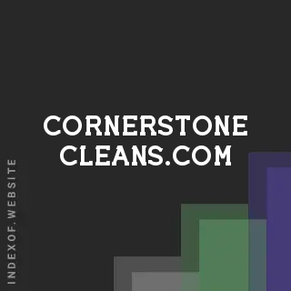 cornerstone-cleans.com by Niels van de Bunt site -  Indexof