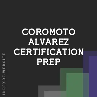 Coromoto Alvarez Certification Prep | Indexof