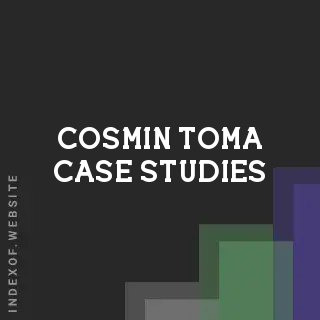 Cosmin Toma Case Studies | Indexof
