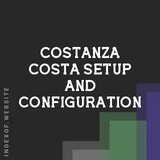 Costanza Costa Setup and Configuration | Indexof