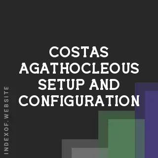 Costas Agathocleous Setup and Configuration | Indexof