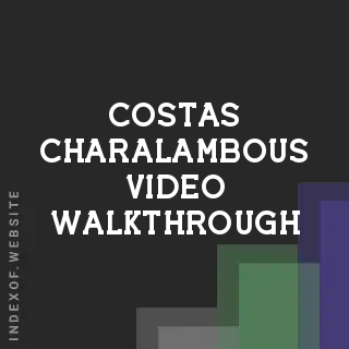 Costas Charalambous Video Walkthrough | Indexof