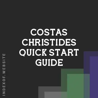 Costas Christides Quick Start Guide | Indexof