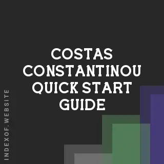 Costas Constantinou Quick Start Guide | Indexof