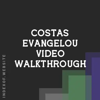 Costas Evangelou Video Walkthrough | Indexof