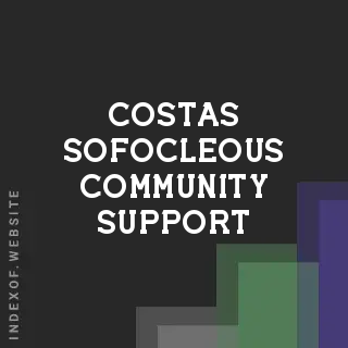 Costas Sofocleous Community Support | Indexof