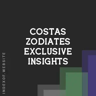 Costas Zodiates Exclusive Insights | Indexof