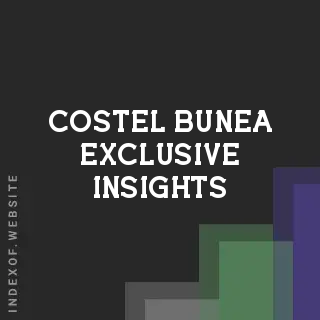 Costel Bunea Exclusive Insights | Indexof