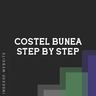 Costel Bunea Step-by-Step | Indexof