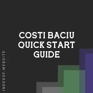 Costi Baciu Quick Start Guide | Indexof