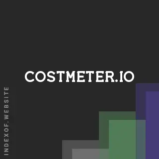 costmeter.io by Arie Iskandar site -  Indexof