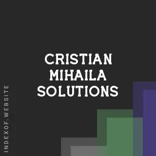 Cristian Mihaila Solutions | Indexof