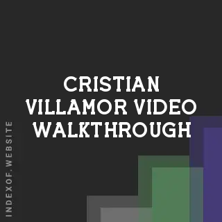 Cristian Villamor Video Walkthrough | Indexof