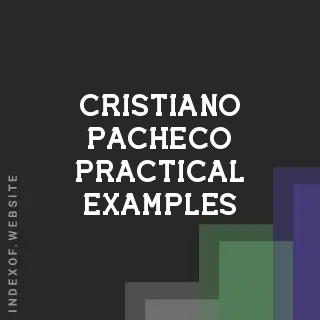 Cristiano Pacheco Practical Examples | Indexof