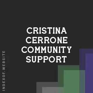 Cristina Cerrone Community Support | Indexof