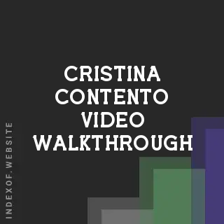 Cristina Contento Video Walkthrough | Indexof