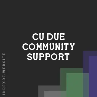 Cu Due Community Support | Indexof