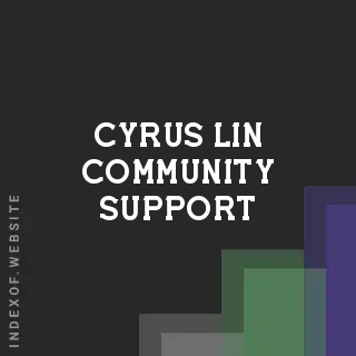 Cyrus Lin Community Support | Indexof