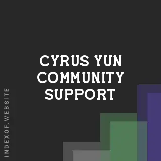 Cyrus Yun Community Support | Indexof