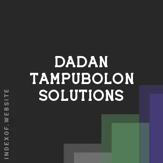 Dadan Tampubolon Solutions | Indexof