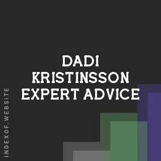 Dadi Kristinsson Expert Advice | Indexof